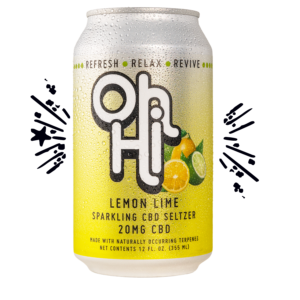 Oh Hi Lemon Lime CBD Sparkling Seltzer