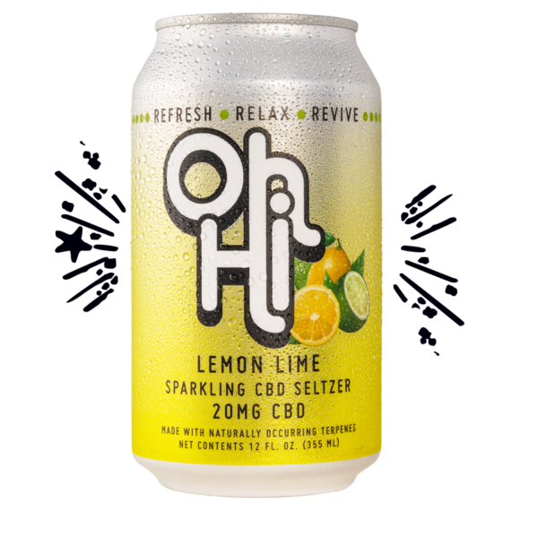 Oh Hi Lemon Lime CBD Sparkling Seltzer