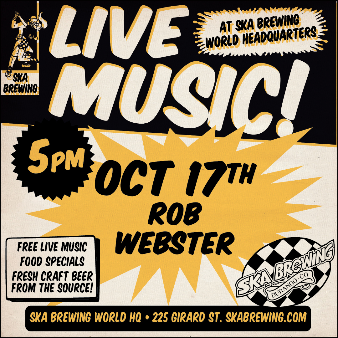 Live Music Rob Webster Oct 17