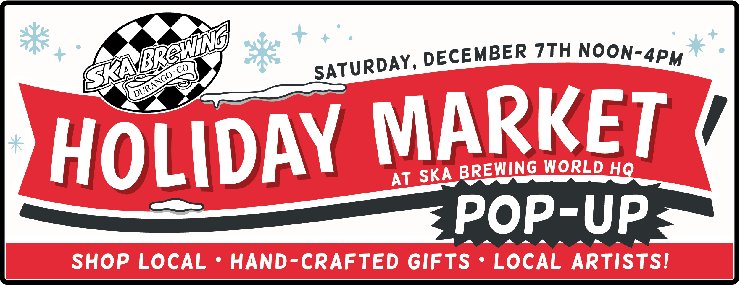 Holiday market Pop-Up header