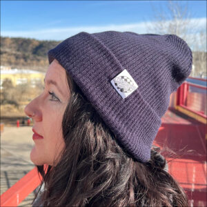 Rib Knit Beanie Navy