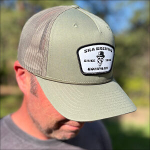 5-Panel Snapback Trucker Cap with Rope Detail olive